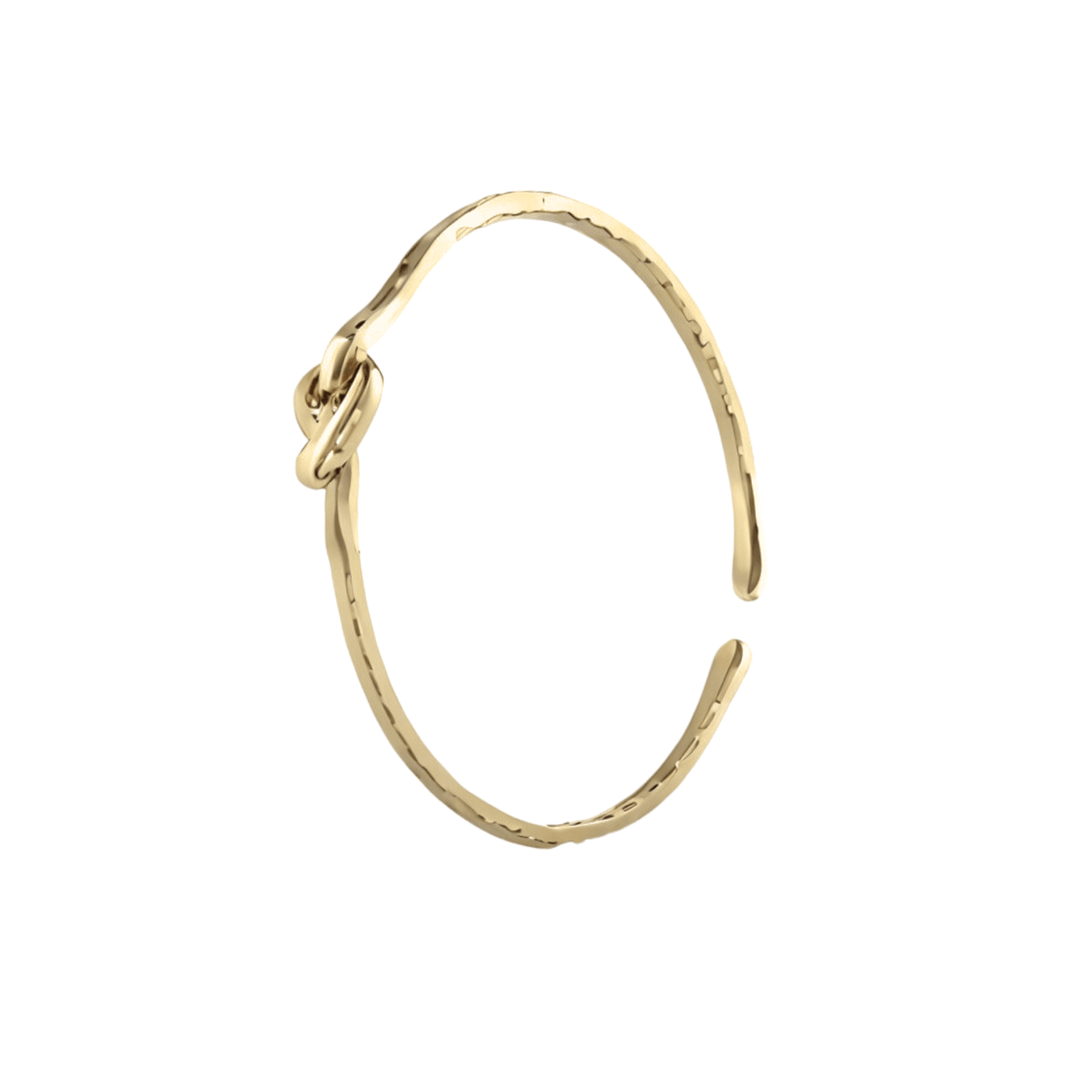 Friendship Knot Bangle Gold