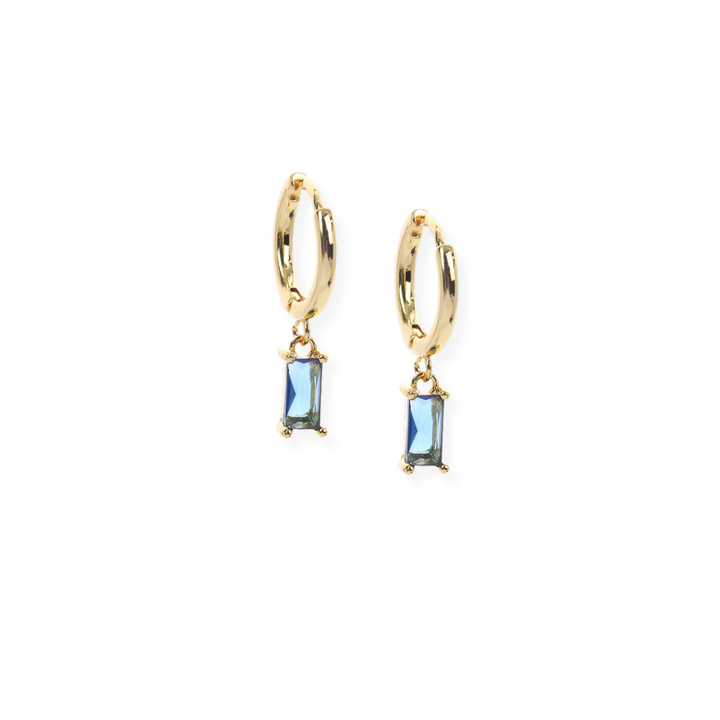 Blue Star Earring Stack Gold