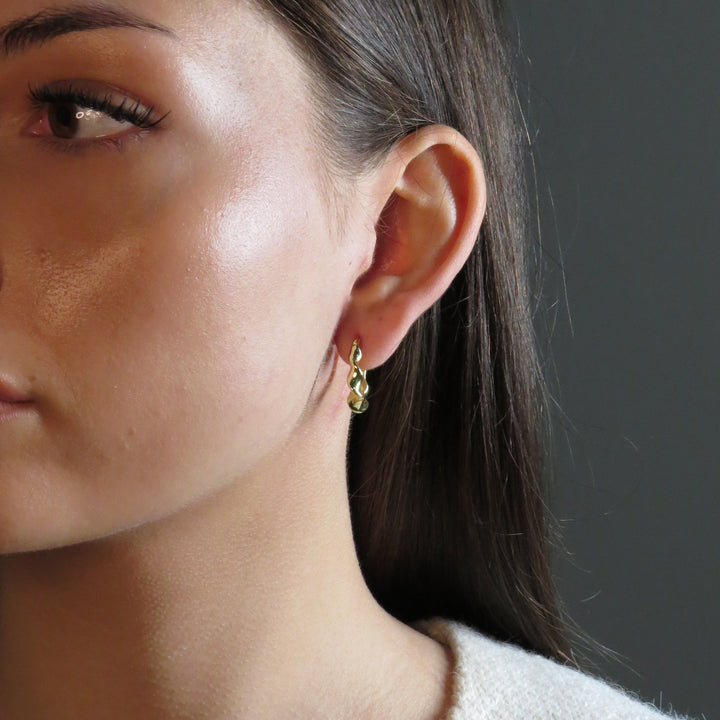 Tao Hoop Earrings Gold