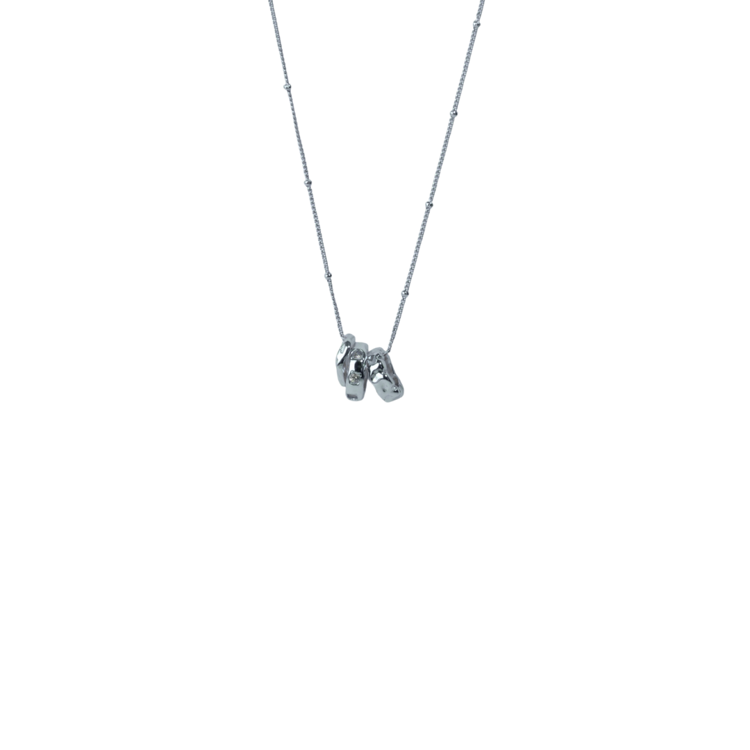 Terzetto Necklace Silver