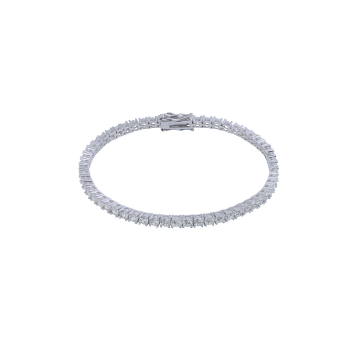 Lola Tennis Bracelet Silver