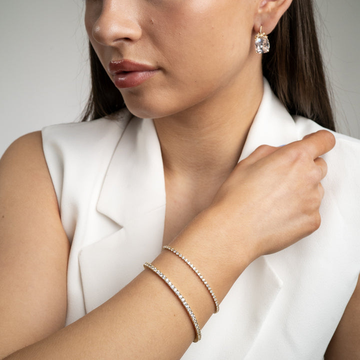 Lola Tennis Bracelet Silver