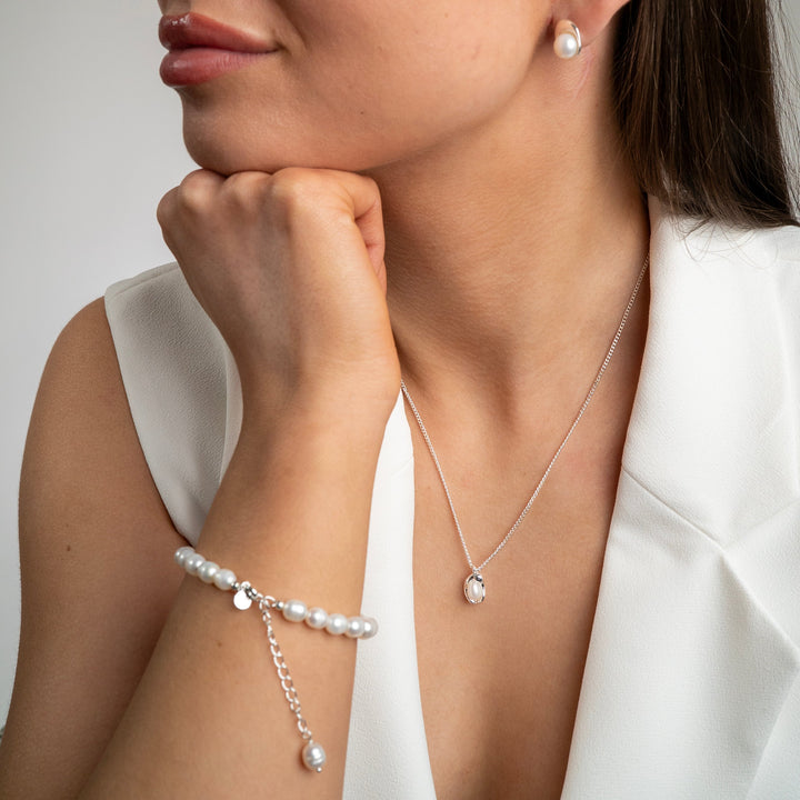 Pearl Bracelet Silver