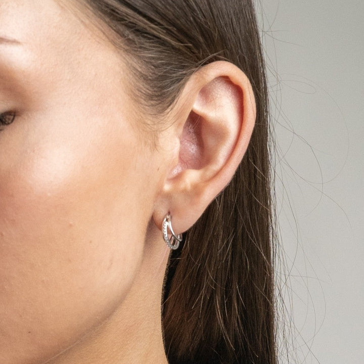 Kimi Hoop Earrings Silver