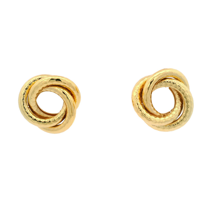 Halo Stud Earrings Gold