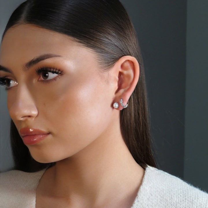 Anna Stud Earrings Silver