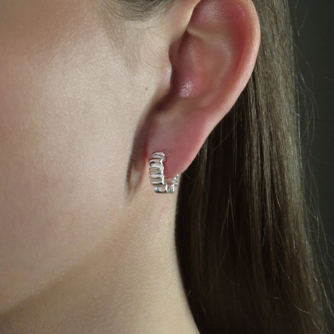 Lexi Hoop Earrings Silver