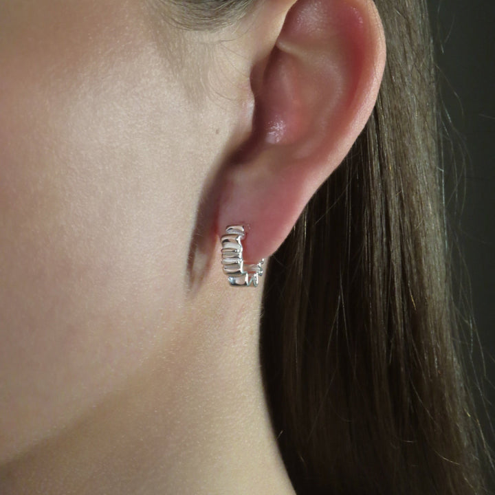 Lexi Hoop Earrings Silver