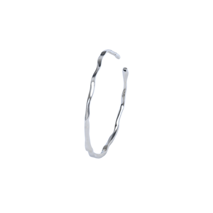 Wave Bangle Silver