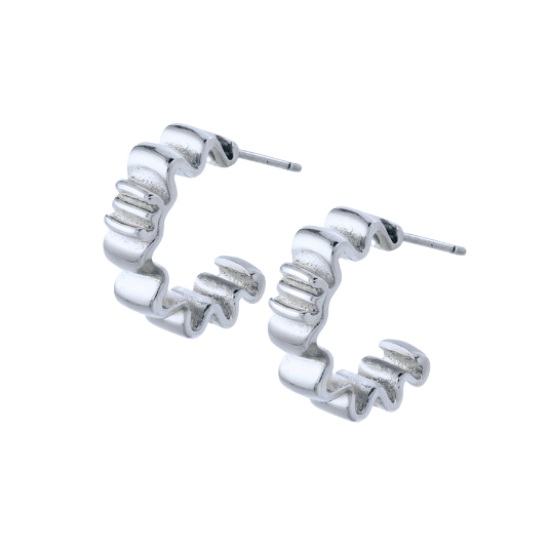 Lexi Hoop Earrings Silver