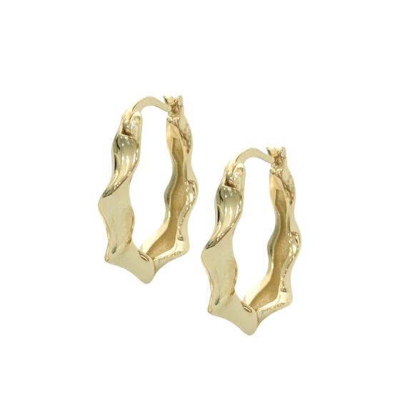 Tao Hoop Earrings Gold
