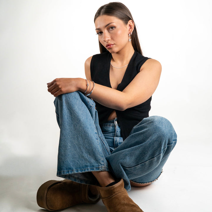 Friendship Knot Bangle Silver
