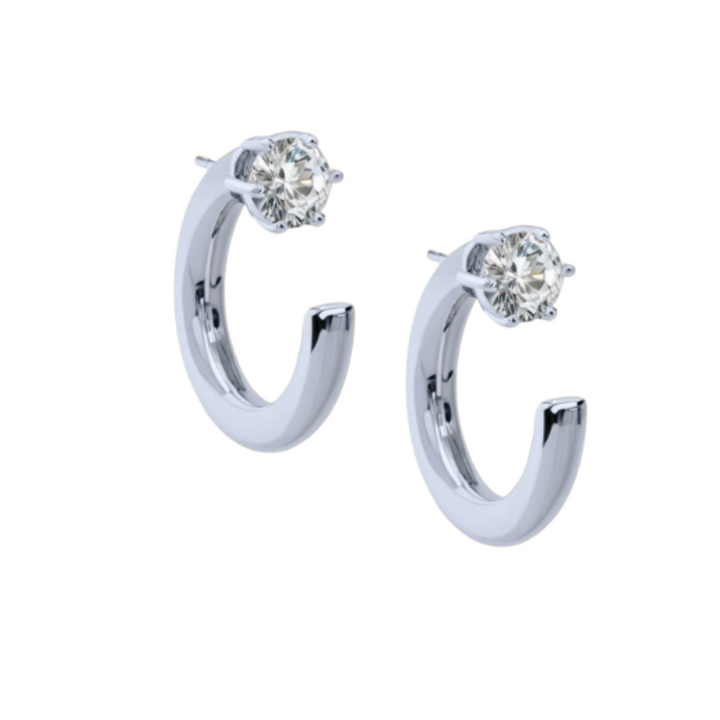 Monet Hoop Earrings Silver