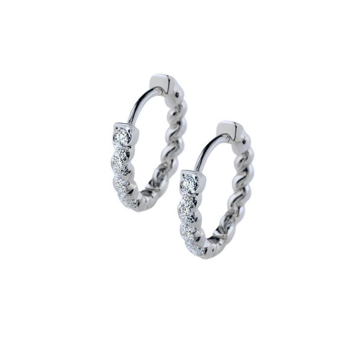 Emi Hoop Earrings Silver