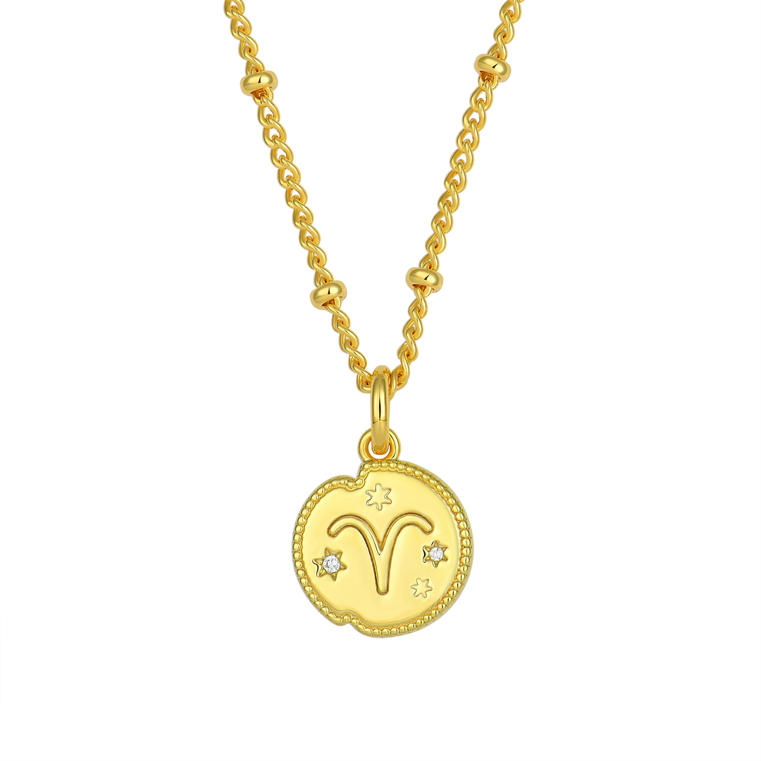 Aries Zodiac Pendant Necklace