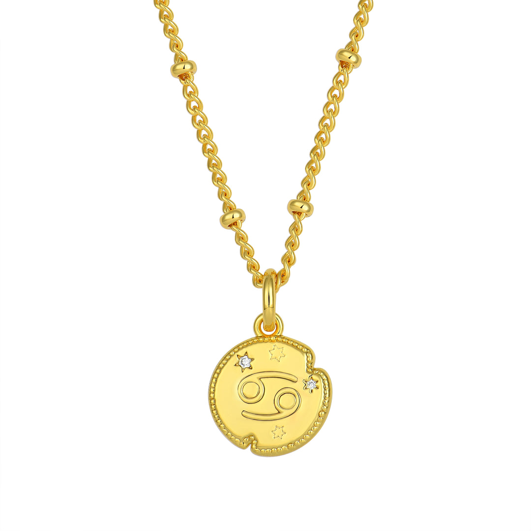Cancer Zodiac Pendant Necklace