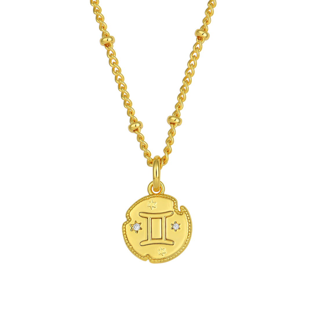 Gemini Zodiac Pendant Necklace