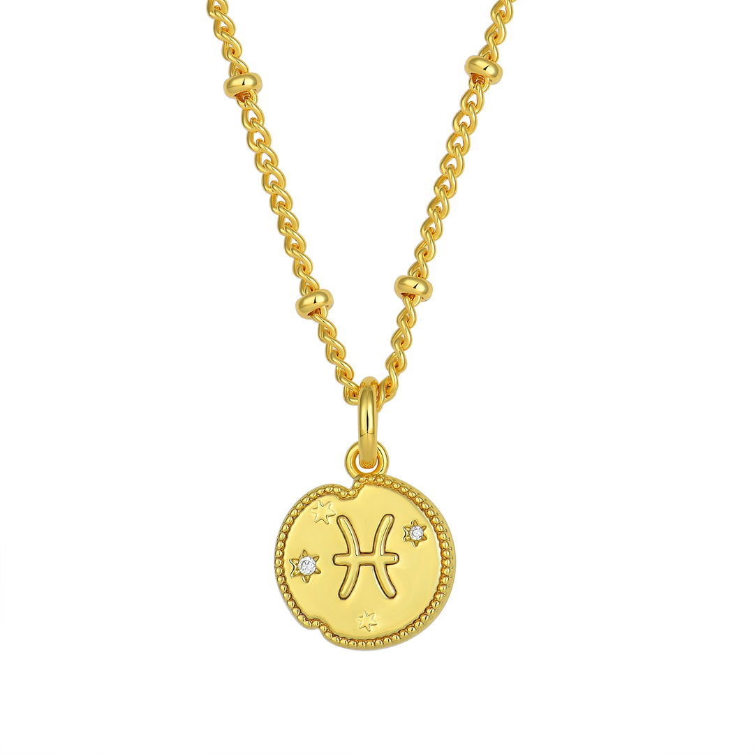 Pisces Zodiac Pendant Necklace