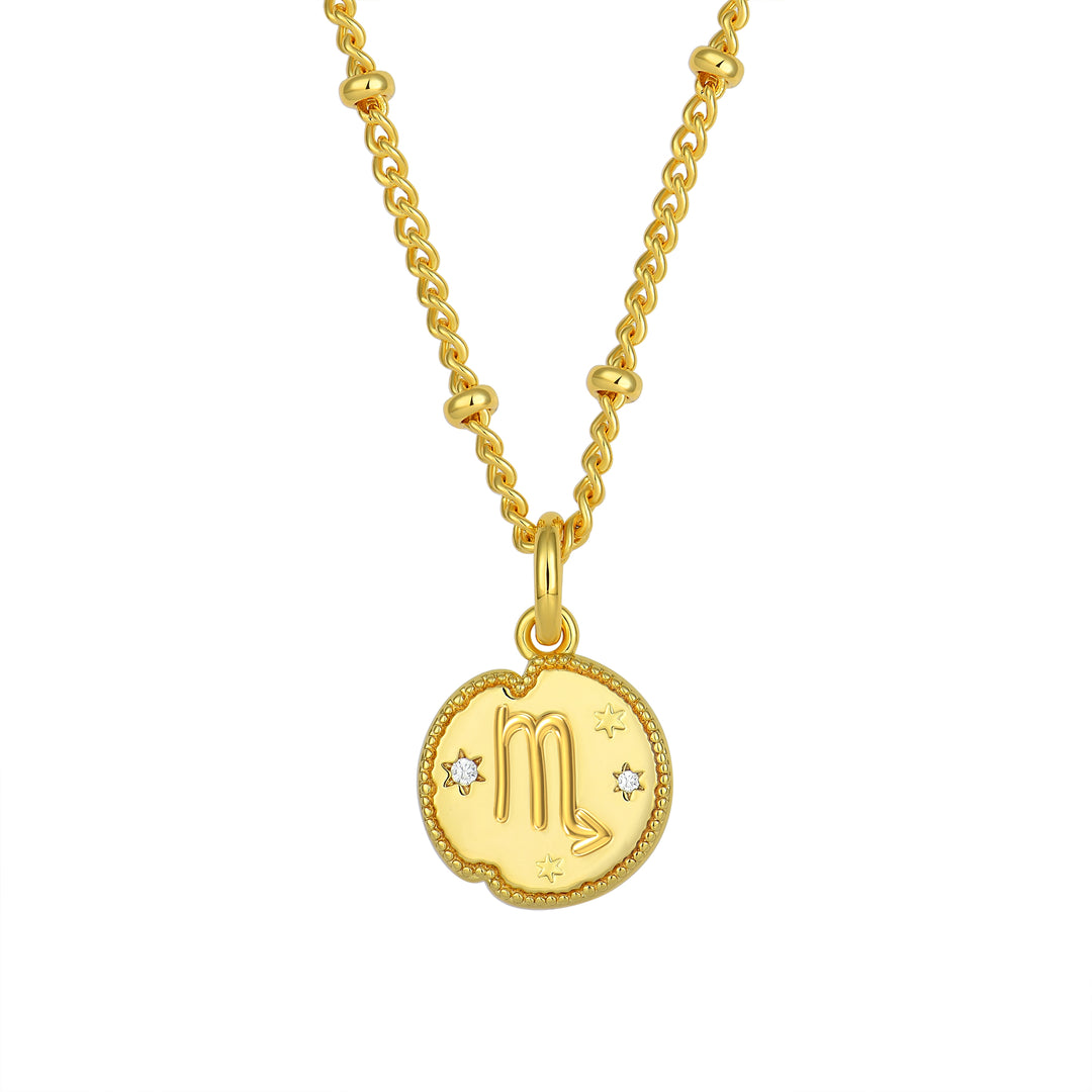 Scorpio Zodiac Pendant Necklace