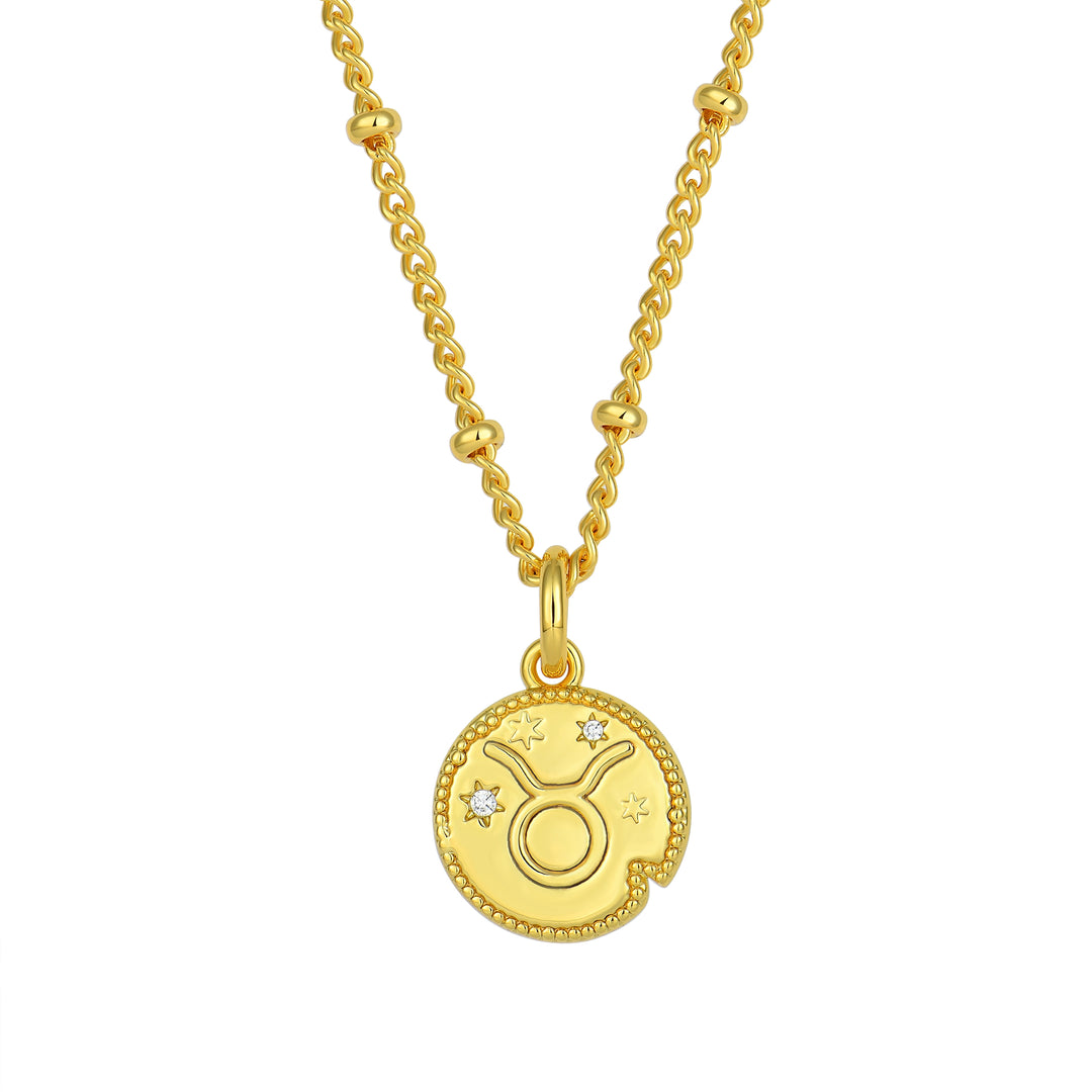 Taurus Zodiac Pendant Necklace
