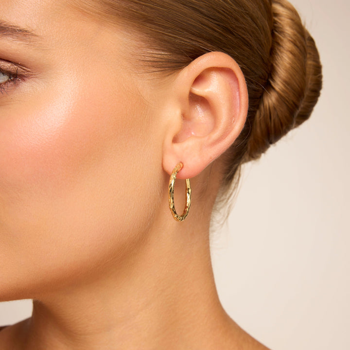 Sonia Hoop Earrings Gold