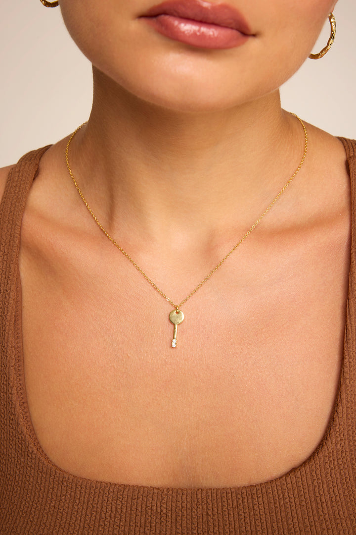 Key Necklace Gold