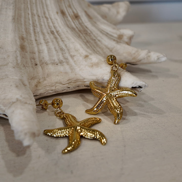 Starfish Statement Earring Gold