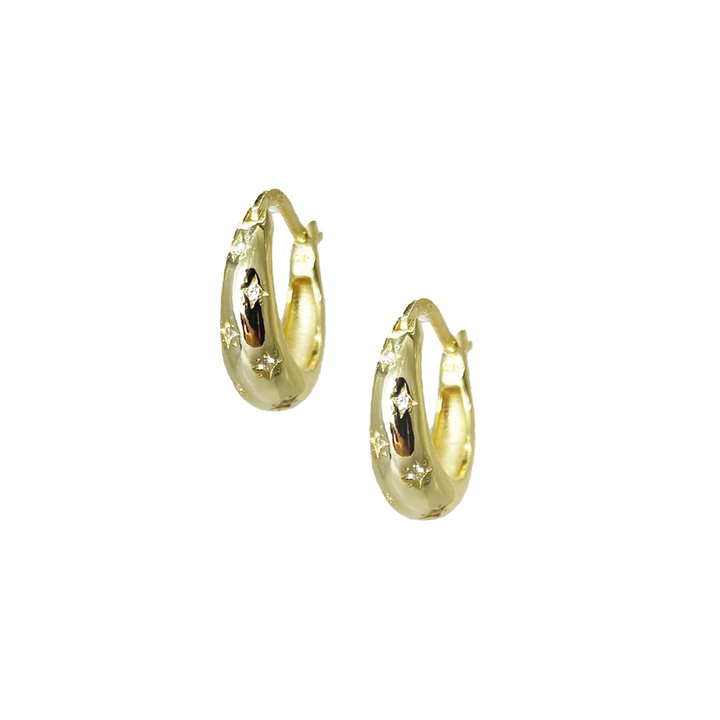 Zera Hoop Earrings Gold