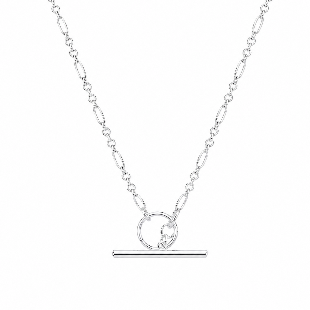 T Bar Mari Necklace Silver