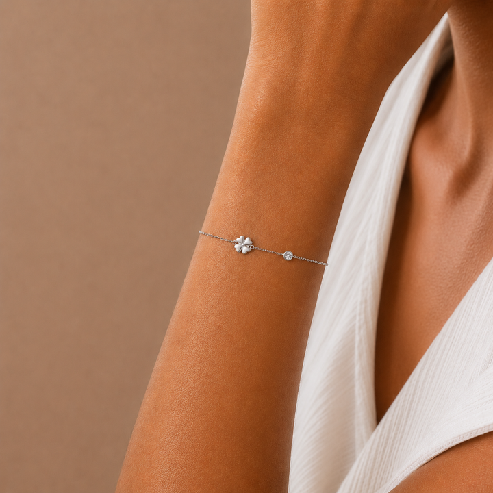 Lucky Clover Bracelet Silver