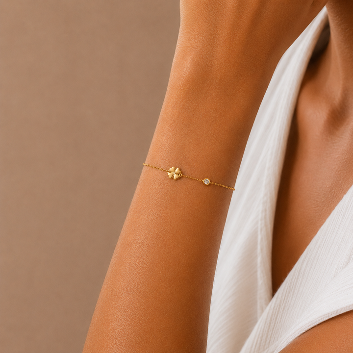 Lucky Clover Bracelet Gold