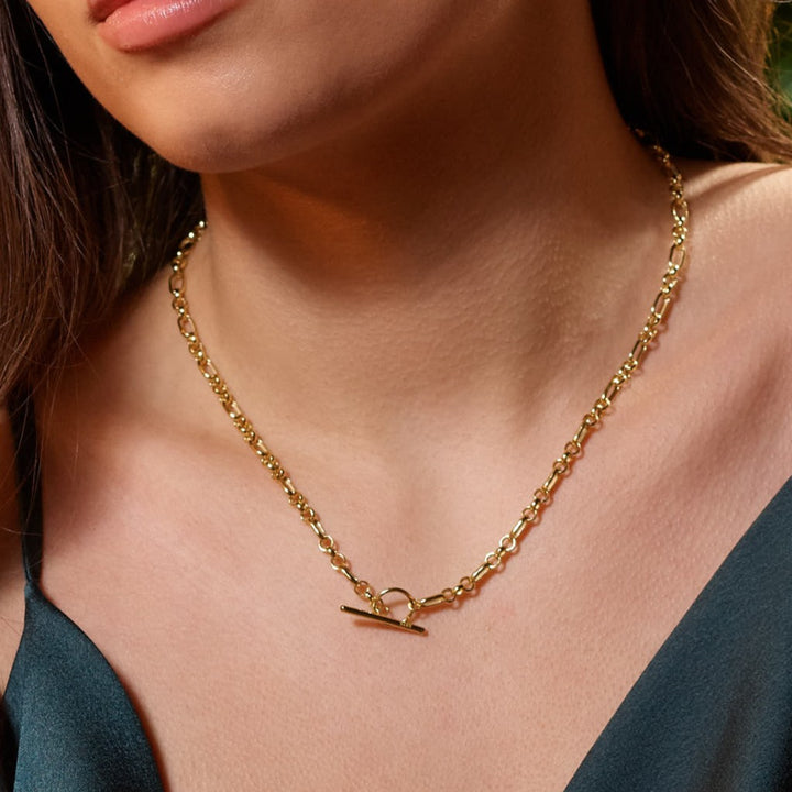 T Bar Marigold Necklace