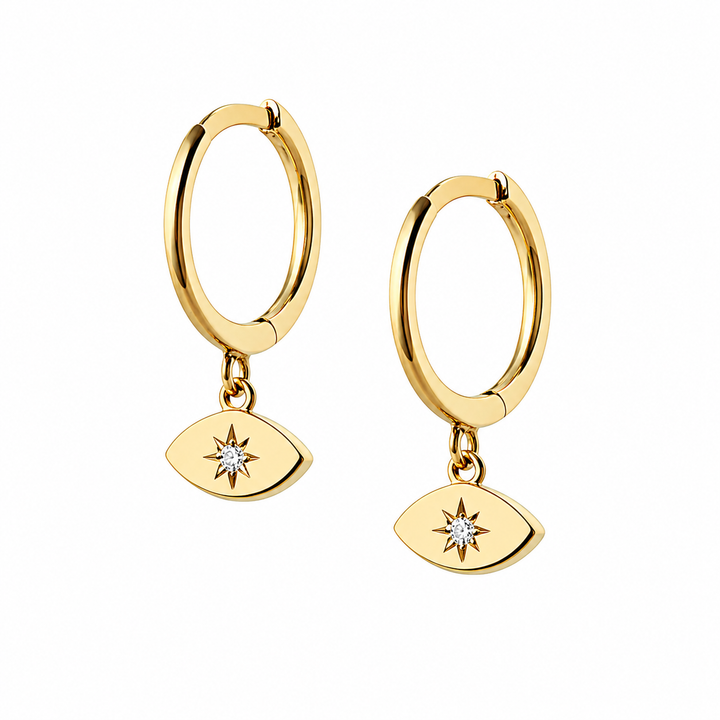 Hollie Huggie Earrings Gold