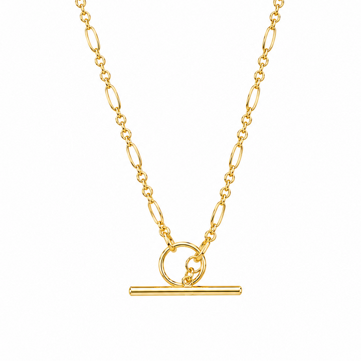 T Bar Marigold Necklace Gold