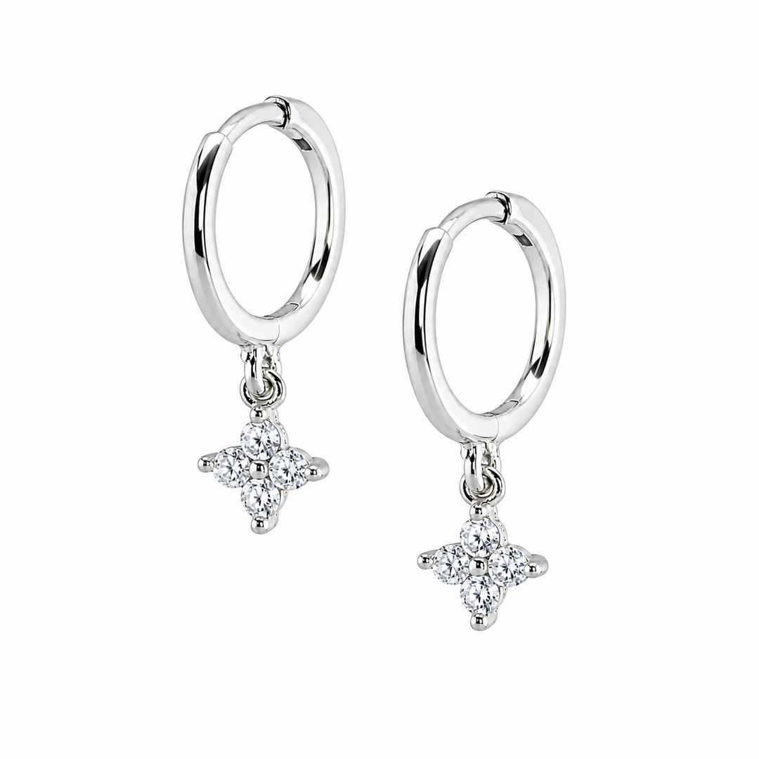Tami Huggie Earrings Silver