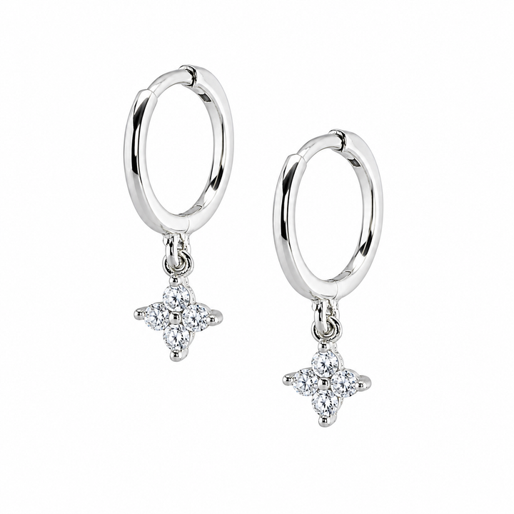Tami Huggie Earrings Silver