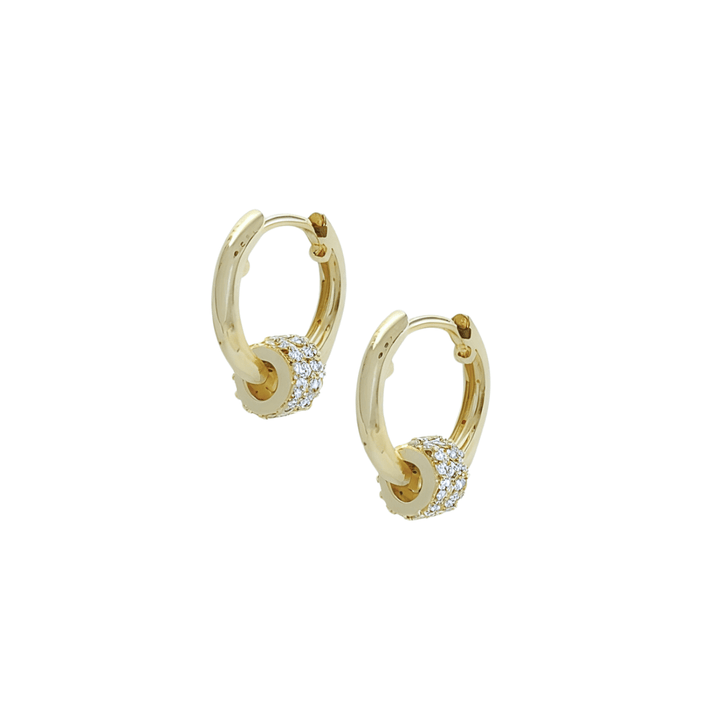 3 Hoop Earrings detail Huggie Earrings