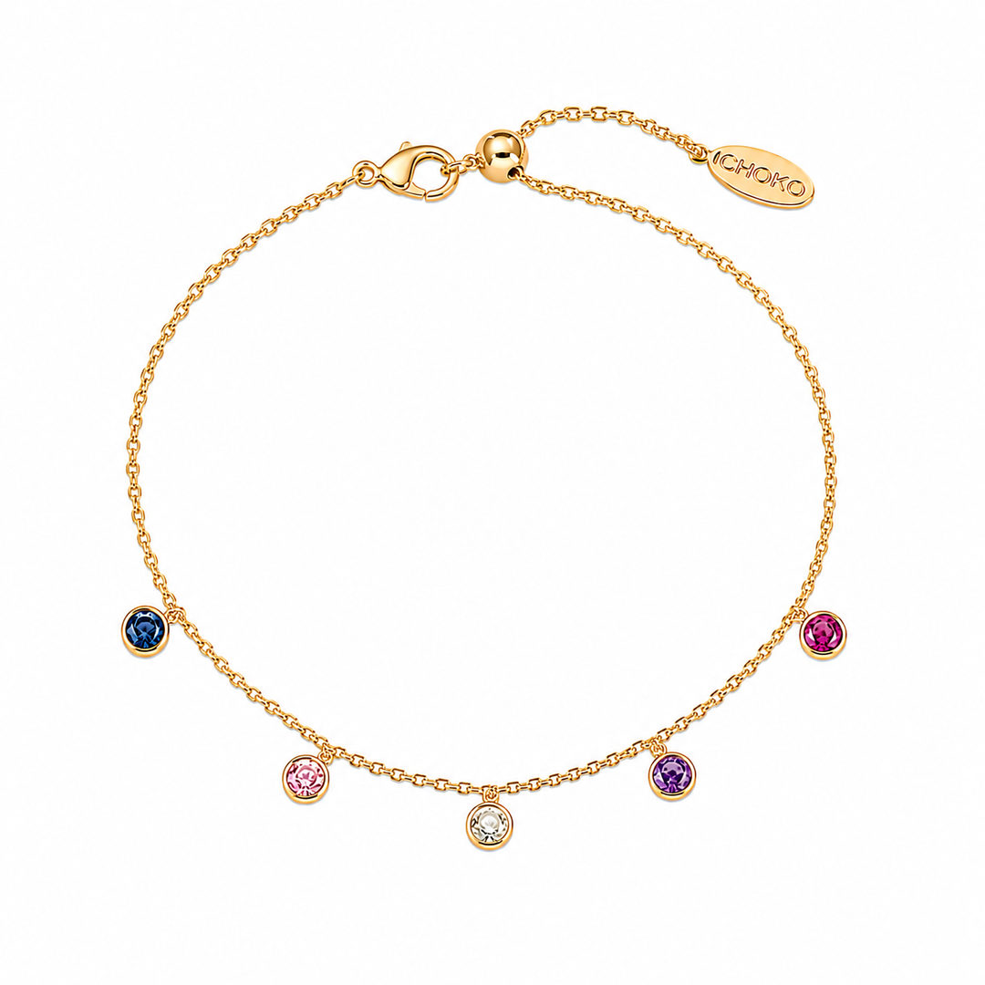 Rainbow Row Bracelet Gold