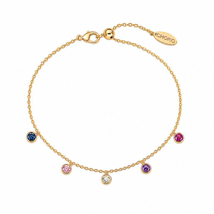 Rainbow Row Bracelet Gold