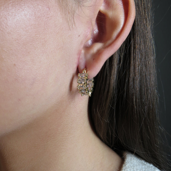 Aerin Crystal Hoop Earrings