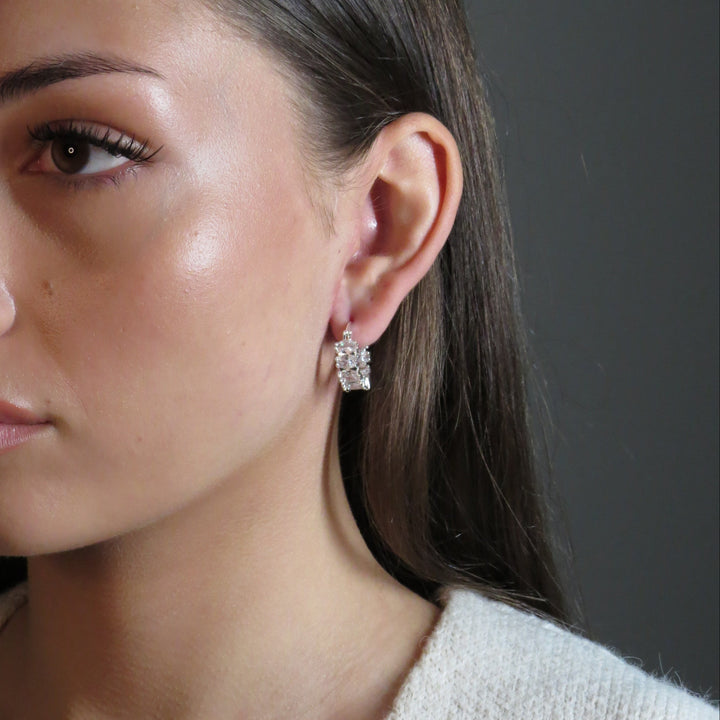 Aerin Crystal Hoop Earrings