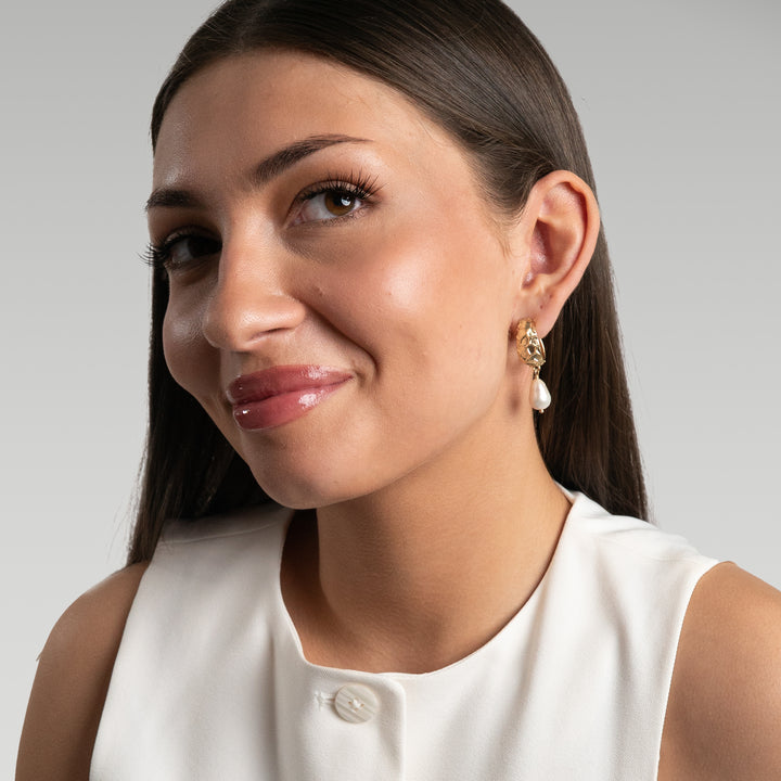 Julie Pearl Drop Earrings