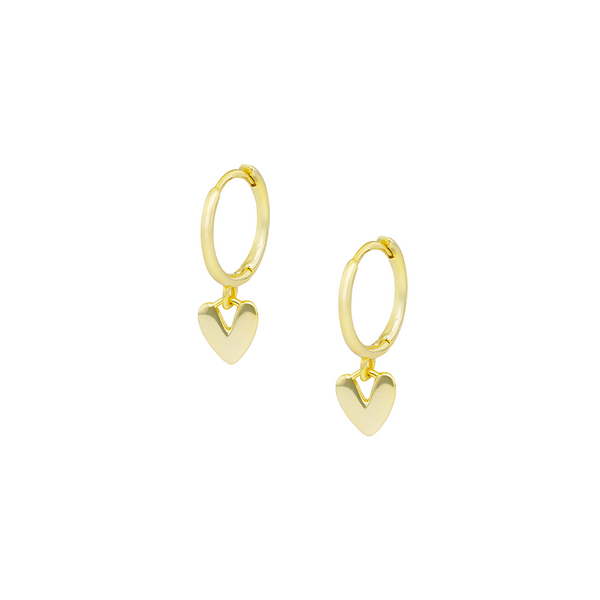 Amour Hoop Earrings Gold