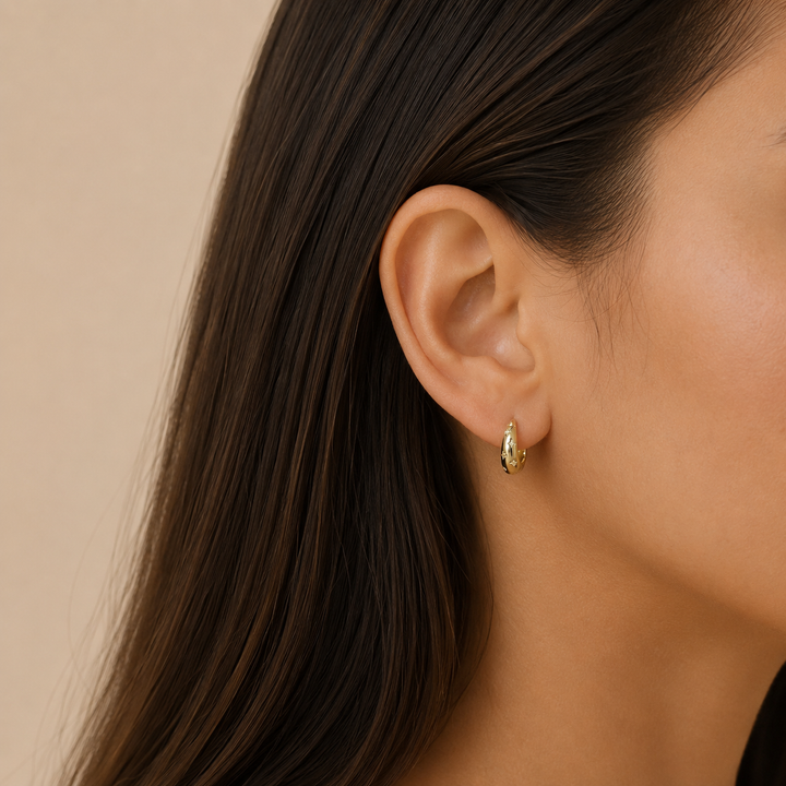 Zera Hoop Earrings Gold