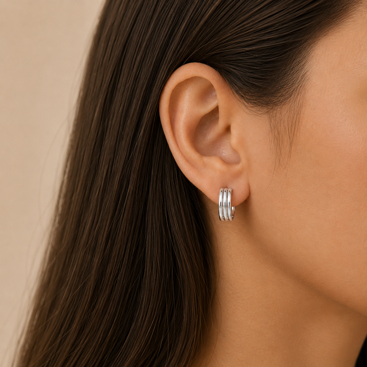 Kai Hoop Earrings Silver