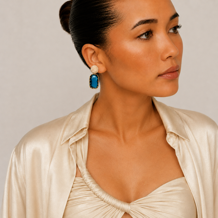 Ruth Statement Earrings Gold