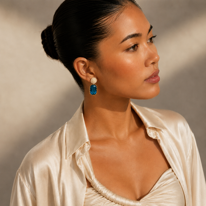 Ruth Statement Earrings Gold