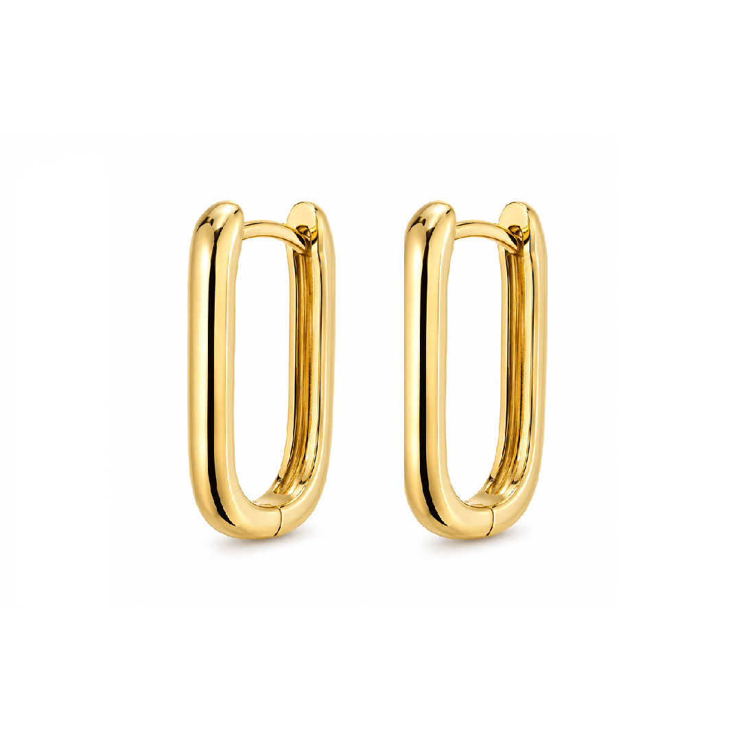 Link Earrings Gold