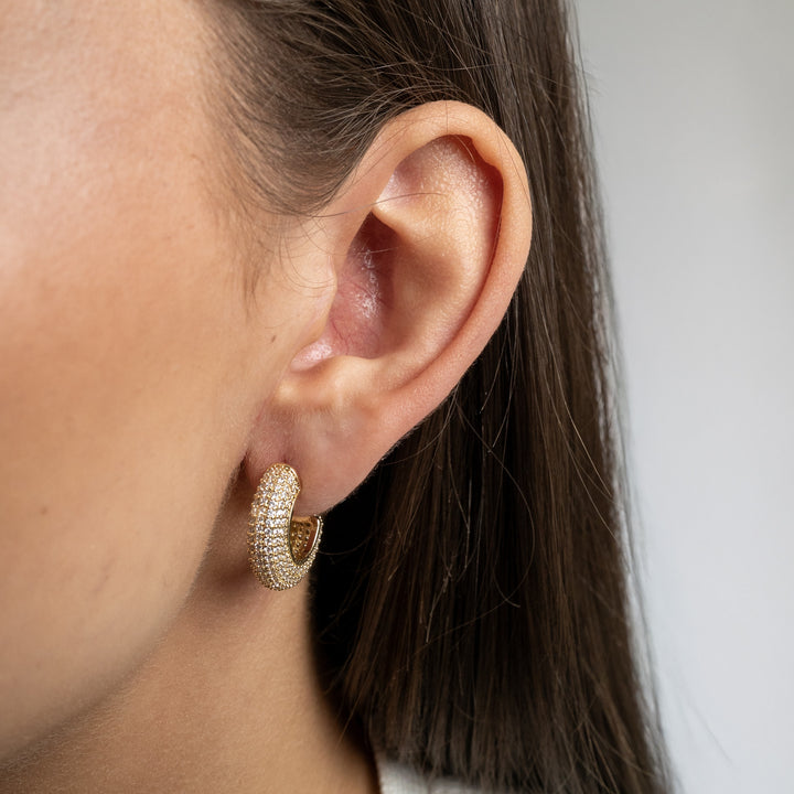 Amara Crystal Hoop Earrings