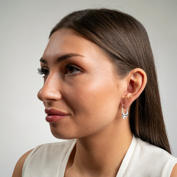 Toni Oval Hoop Earrings